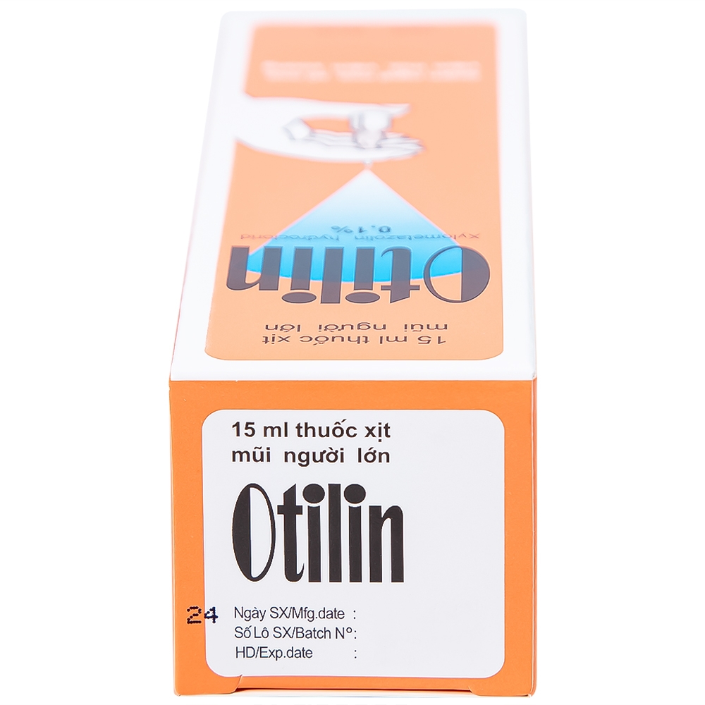 Hình ảnh Thuốc xịt mũi Otilin 0.1% Pharbaco giảm ngạt mũi, sung huyết trong viêm mũi (15ml)