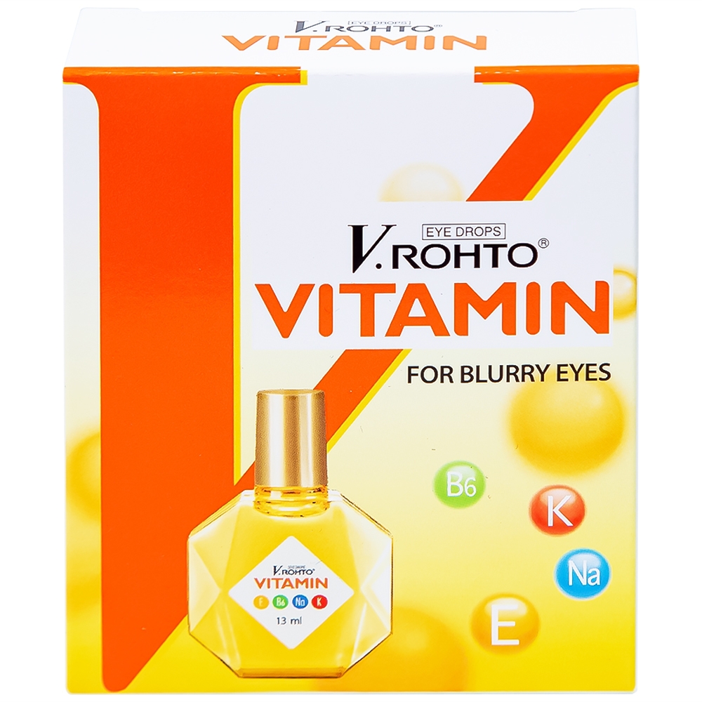 Hình ảnh Thuốc nhỏ mắt V.Rohto Vitamin hỗ trợ cải thiện tình trạng giảm thị lực, mắt mờ (13ml)