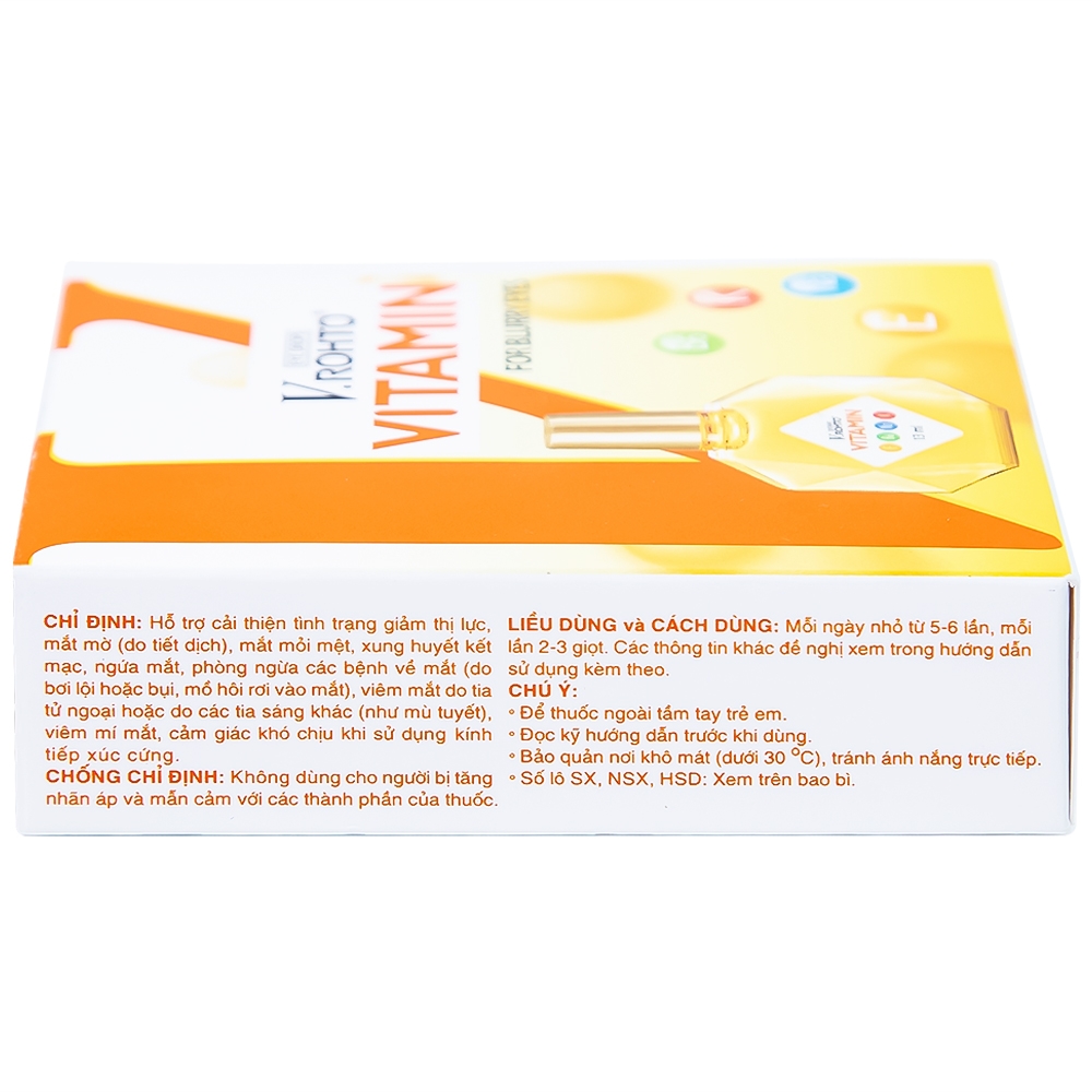 Hình ảnh Thuốc nhỏ mắt V.Rohto Vitamin hỗ trợ cải thiện tình trạng giảm thị lực, mắt mờ (13ml)