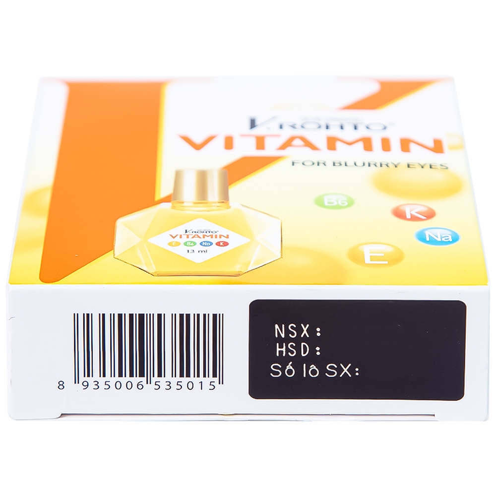 Hình ảnh Thuốc nhỏ mắt V.Rohto Vitamin hỗ trợ cải thiện tình trạng giảm thị lực, mắt mờ (13ml)