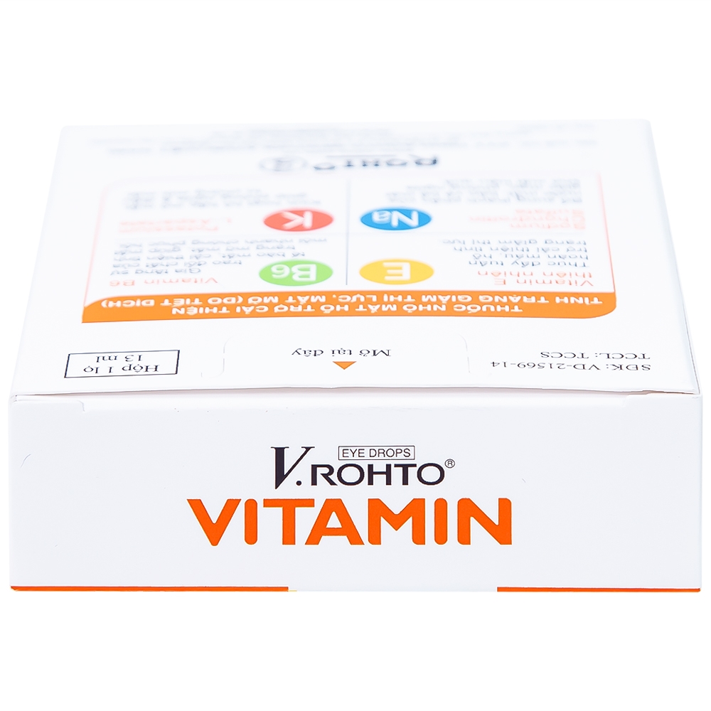 Hình ảnh Thuốc nhỏ mắt V.Rohto Vitamin hỗ trợ cải thiện tình trạng giảm thị lực, mắt mờ (13ml)