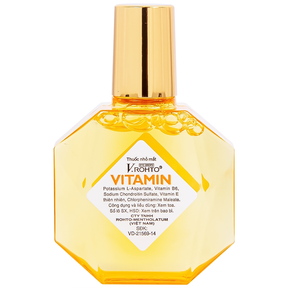 Hình ảnh Thuốc nhỏ mắt V.Rohto Vitamin hỗ trợ cải thiện tình trạng giảm thị lực, mắt mờ (13ml)