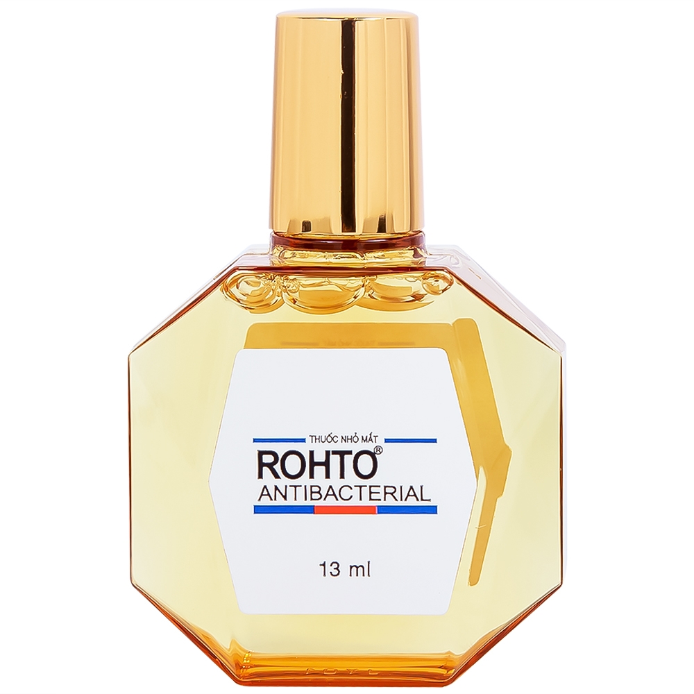 Hình ảnh Thuốc nhỏ mắt Rohto Antibacterial điều trị lẹo mắt, viêm kết mạc, viêm mi mắt (13ml)