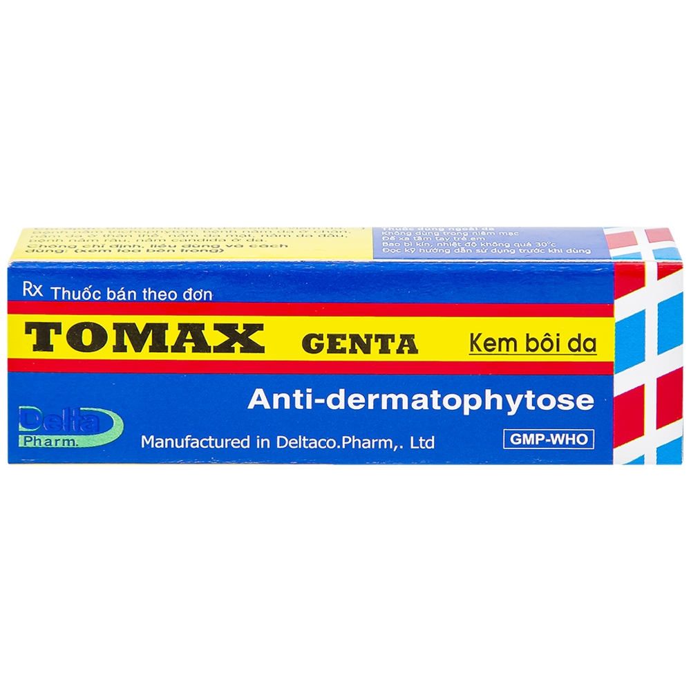 Hình ảnh Kem bôi da Tomax Genta Detapharm điều trị bệnh da dị ứng (6g)