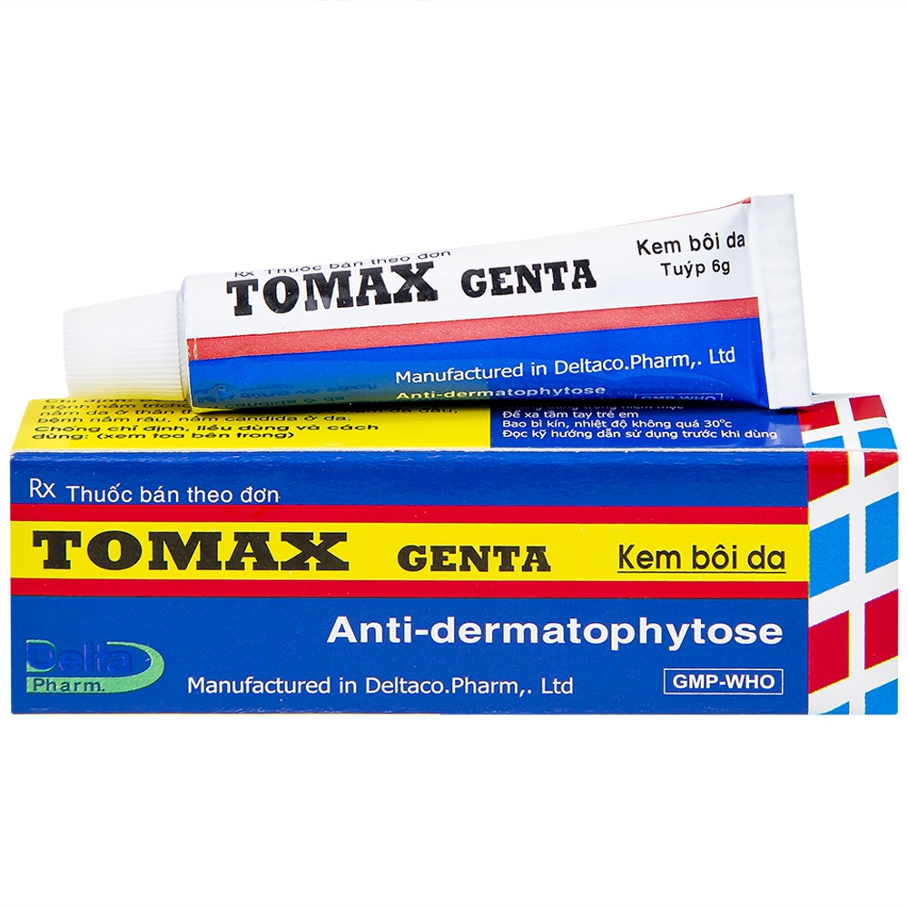 Hình ảnh Kem bôi da Tomax Genta Detapharm điều trị bệnh da dị ứng (6g)