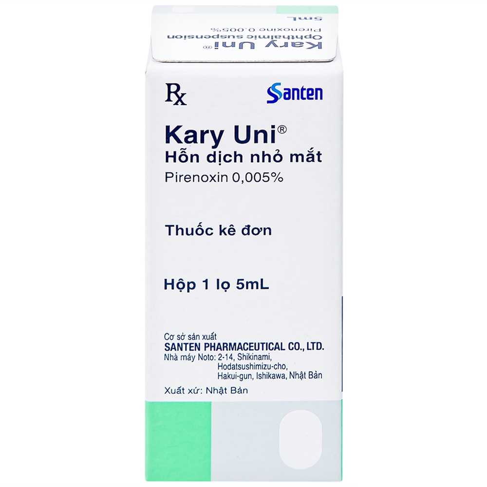 Hình ảnh Thuốc nhỏ mắt Kary Uni Santen điều trị đục thủy tinh thể mới phát (5ml)