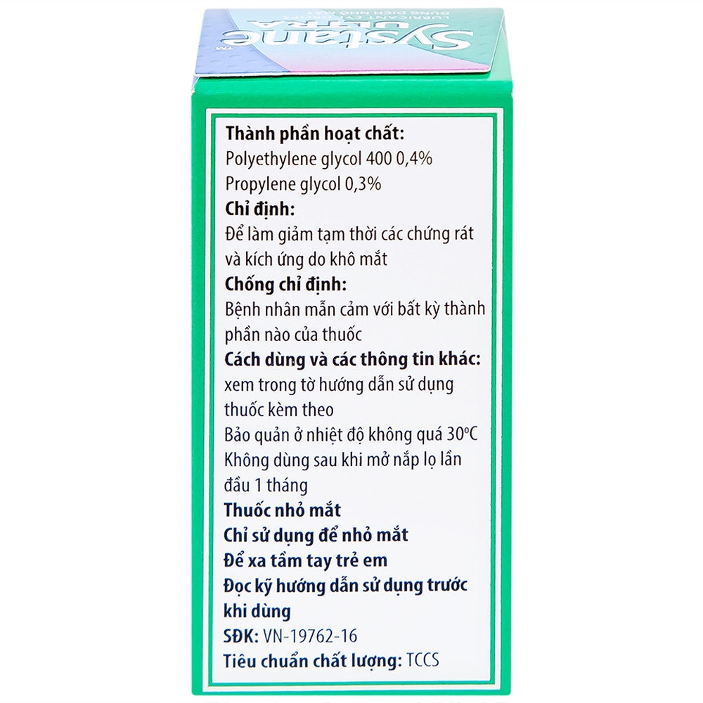 Hình ảnh Thuốc nhỏ mắt Systane Ultra Alcon giảm các chứng rát và kích ứng do khô mắt (5ml)