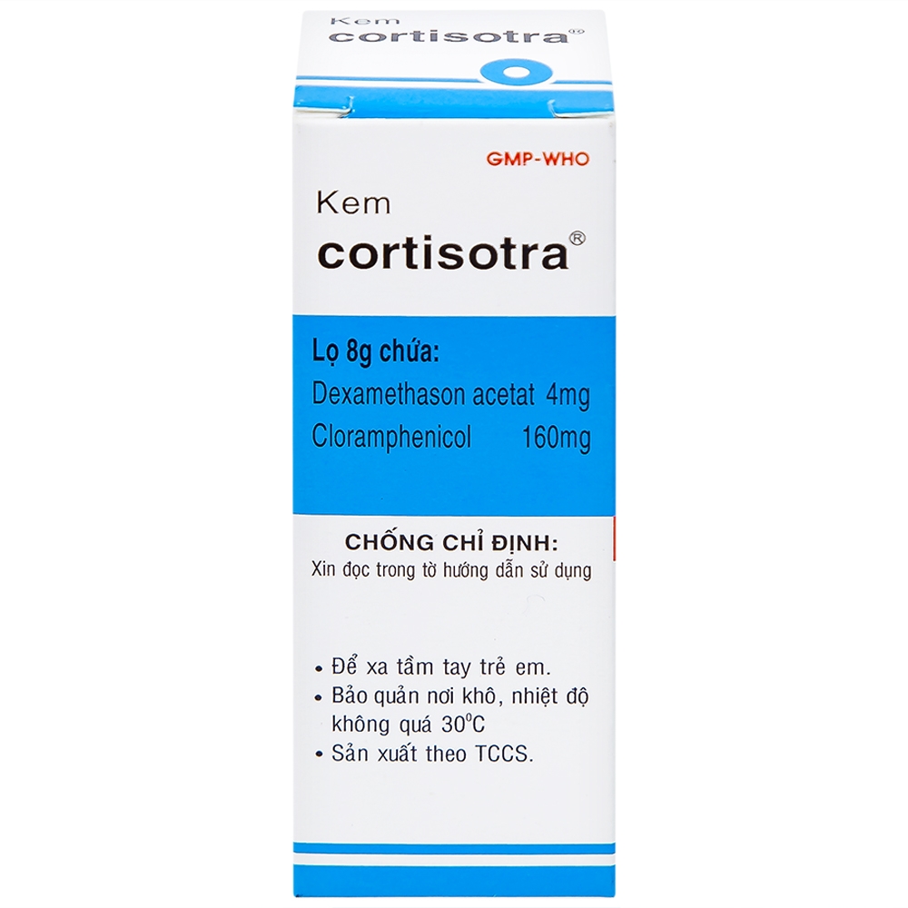 Hình ảnh Kem Cortisotra S.Pharm điều trị ngứa do dị ứng, nổi mẩn, mụn trứng cá (8g)