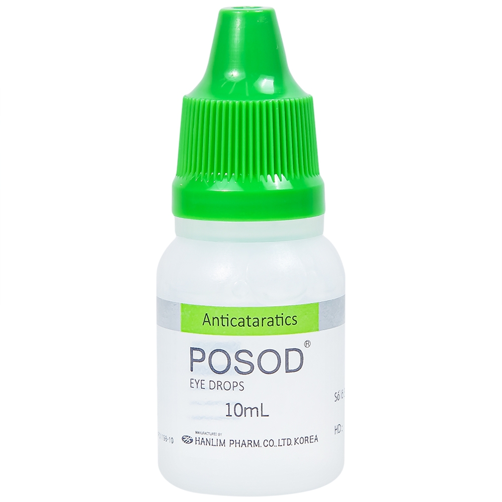 Hình ảnh Thuốc tra mắt Posod Hanlim dùng cho bệnh bị đục, xuất huyết pha lê thể, cận thị (10ml)