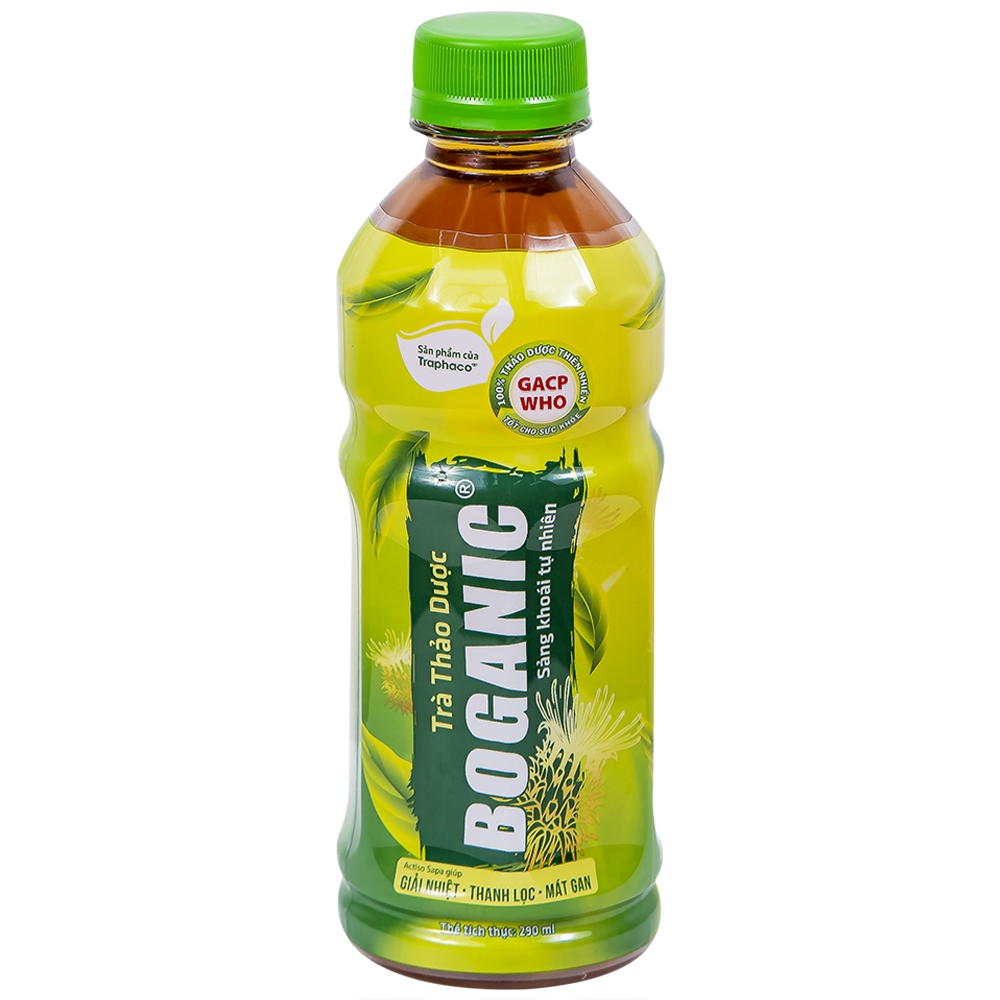 Hình ảnh Trà thảo dược Boganic Traphaco hỗ trợ giải nhiệt, thanh lọc, mát gan (290ml)