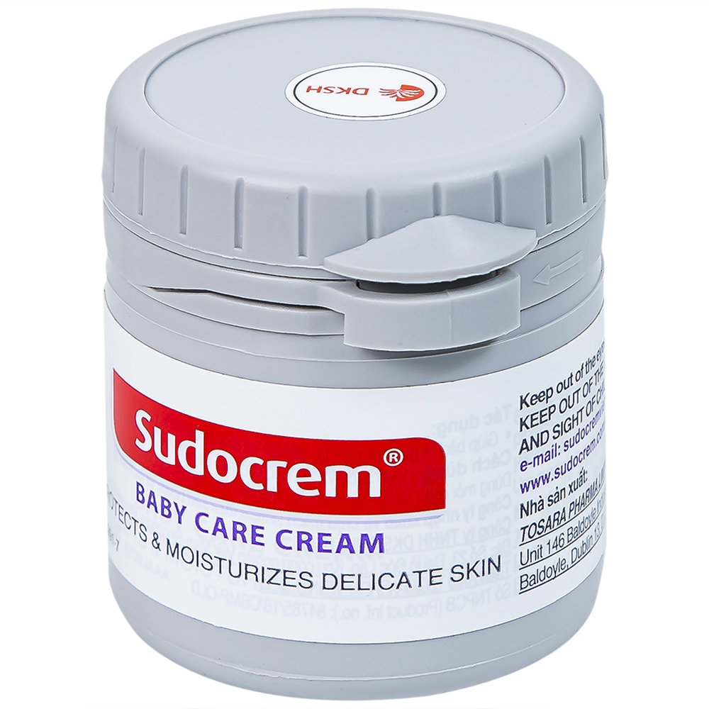 Hình ảnh Kem chống hăm tã Sudocrem Baby Care Cream hỗ trợ điều trị mẩn đỏ, ngứa, hăm đỏ (60g)