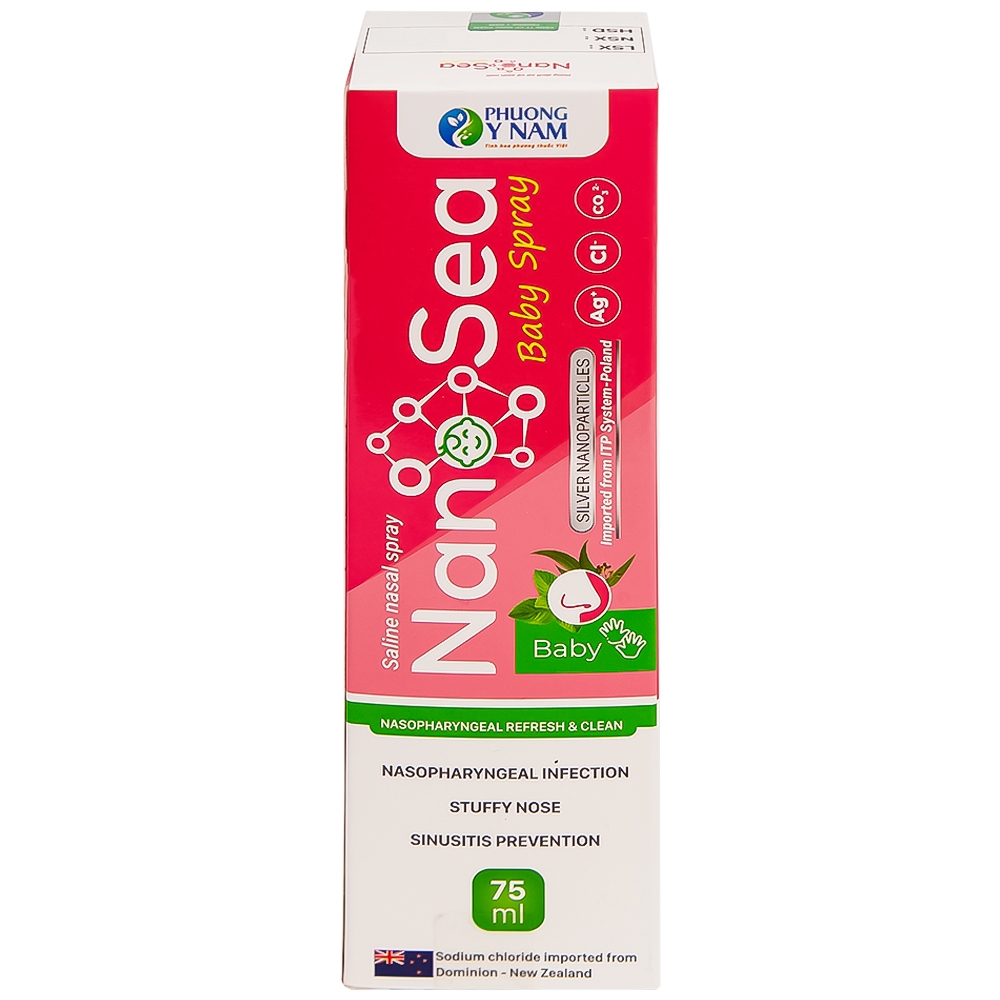 Hình ảnh Dung dịch xịt vệ sinh mũi Nano Sea Baby Spray 75ml làm sạch và ngừa sổ mũi