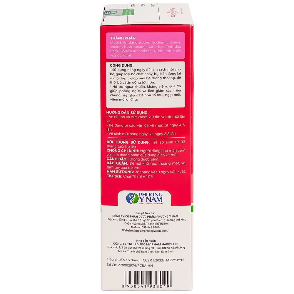 Hình ảnh Dung dịch xịt vệ sinh mũi Nano Sea Baby Spray 75ml làm sạch và ngừa sổ mũi