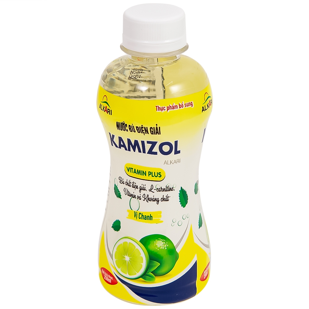 Hình ảnh Nước bù điện giải Kamizol vị chanh hỗ trợ giải nhiệt, tăng cường đề kháng (250ml)