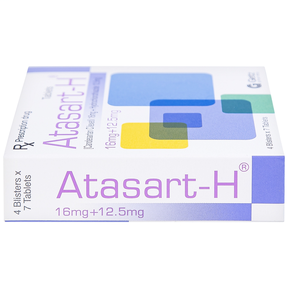 Hình ảnh Thuốc Atasart-H 16mg/12.5mg Getz điều trị tăng huyết áp (4 vỉ x 7 viên)