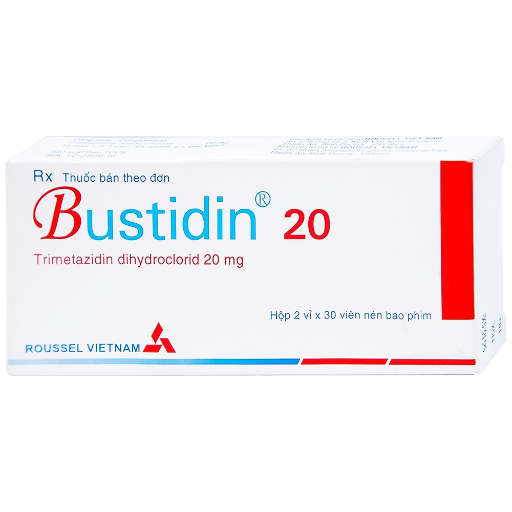 Hình ảnh Thuốc Bustidin 20 Roussel điều trị đau thắt ngực ổn định (2 vỉ x 30 viên)