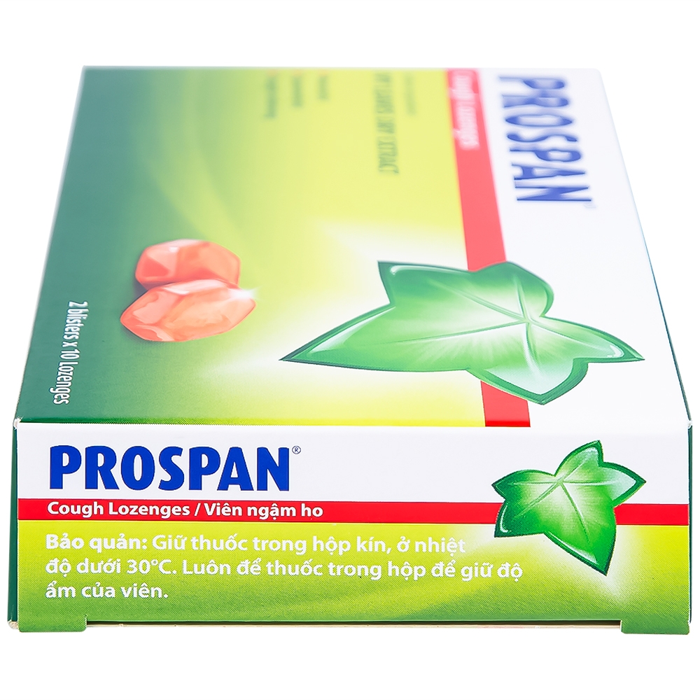 Hình ảnh Viên ngậm ho Prospan Engelhard điều trị viêm đường hô hấp cấp (2 vỉ x 10 viên)