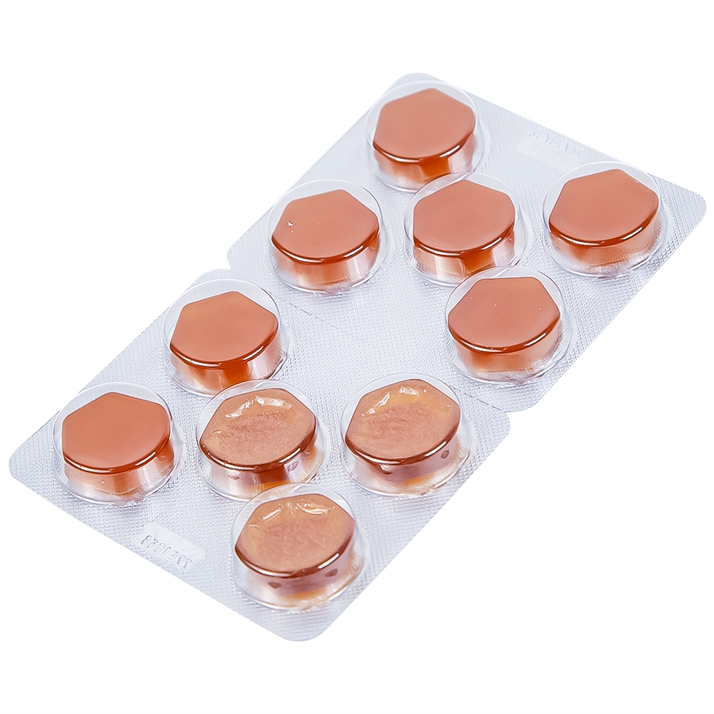 Hình ảnh Viên ngậm ho Prospan Engelhard điều trị viêm đường hô hấp cấp (2 vỉ x 10 viên)