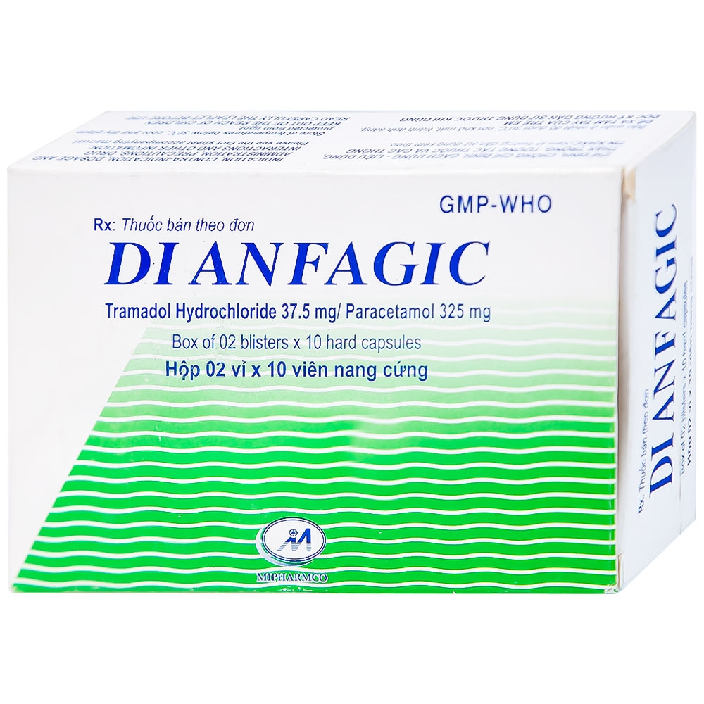 Hình ảnh Thuốc Dianfagic Minh Hải giảm đau trung bình hoặc đau nặng (20 viên)