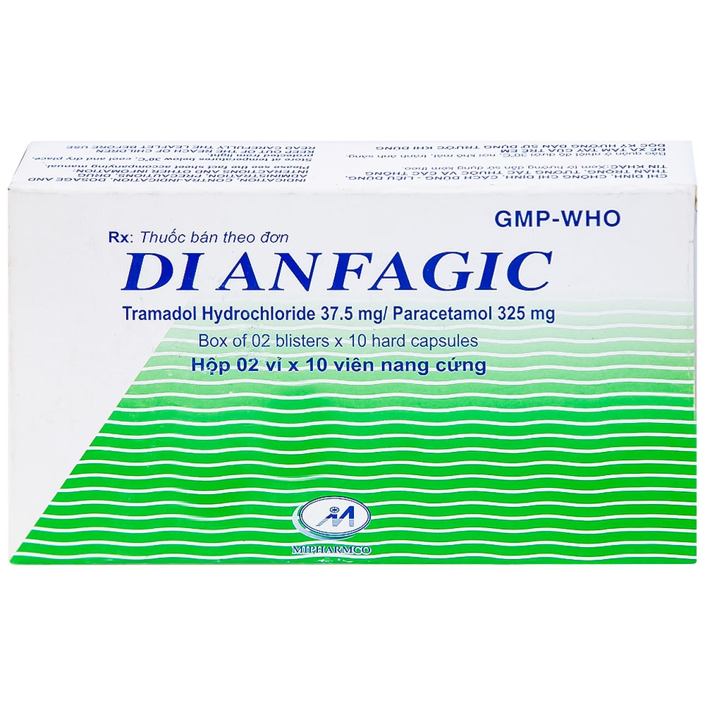 Hình ảnh Thuốc Dianfagic Minh Hải giảm đau trung bình hoặc đau nặng (20 viên)
