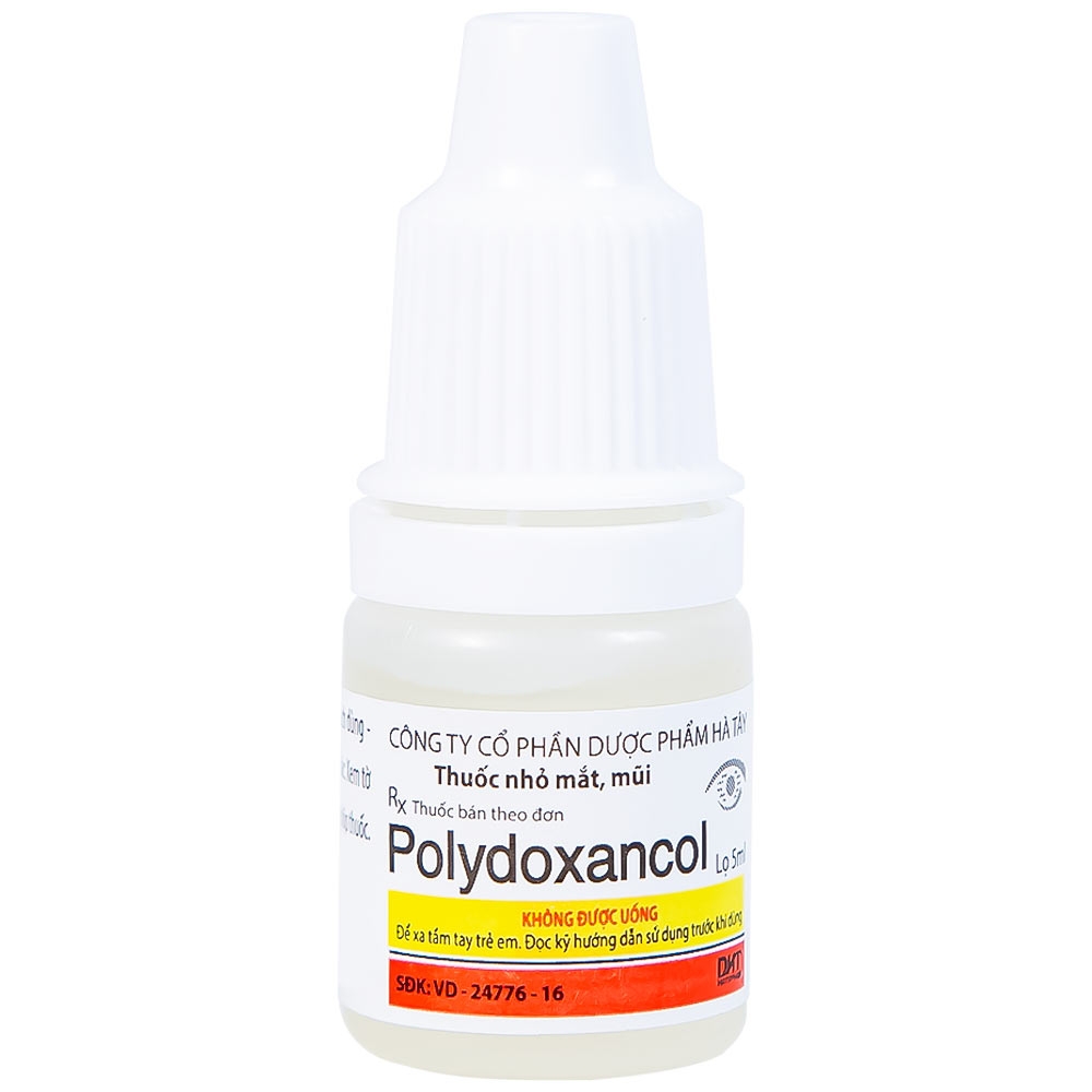 Hình ảnh Thuốc nhỏ mắt, mũi Polydoxancol Hataphar điều trị viêm nhiễm mắt và mũi (5ml)