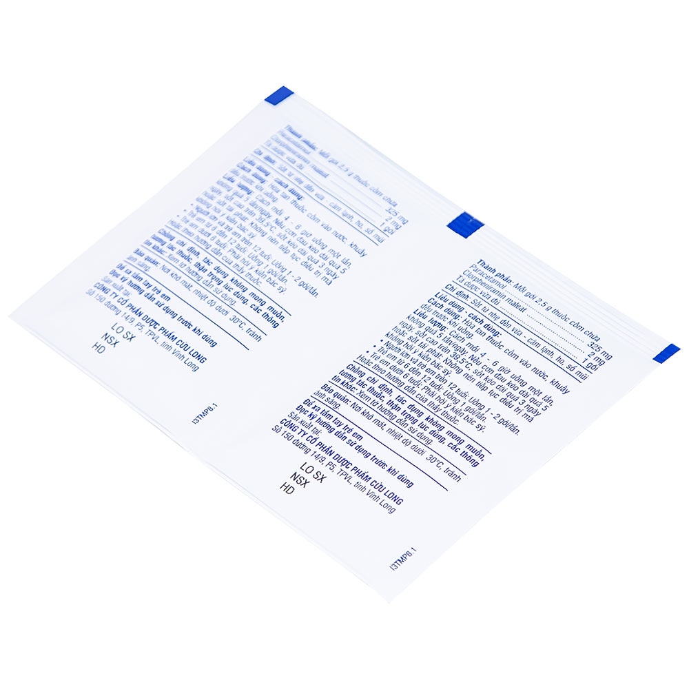 Hình ảnh Cốm Pabemin 325 Pharimexco điều trị sốt từ nhẹ đến vừa, cảm lạnh, ho, sổ mũi (30 gói)