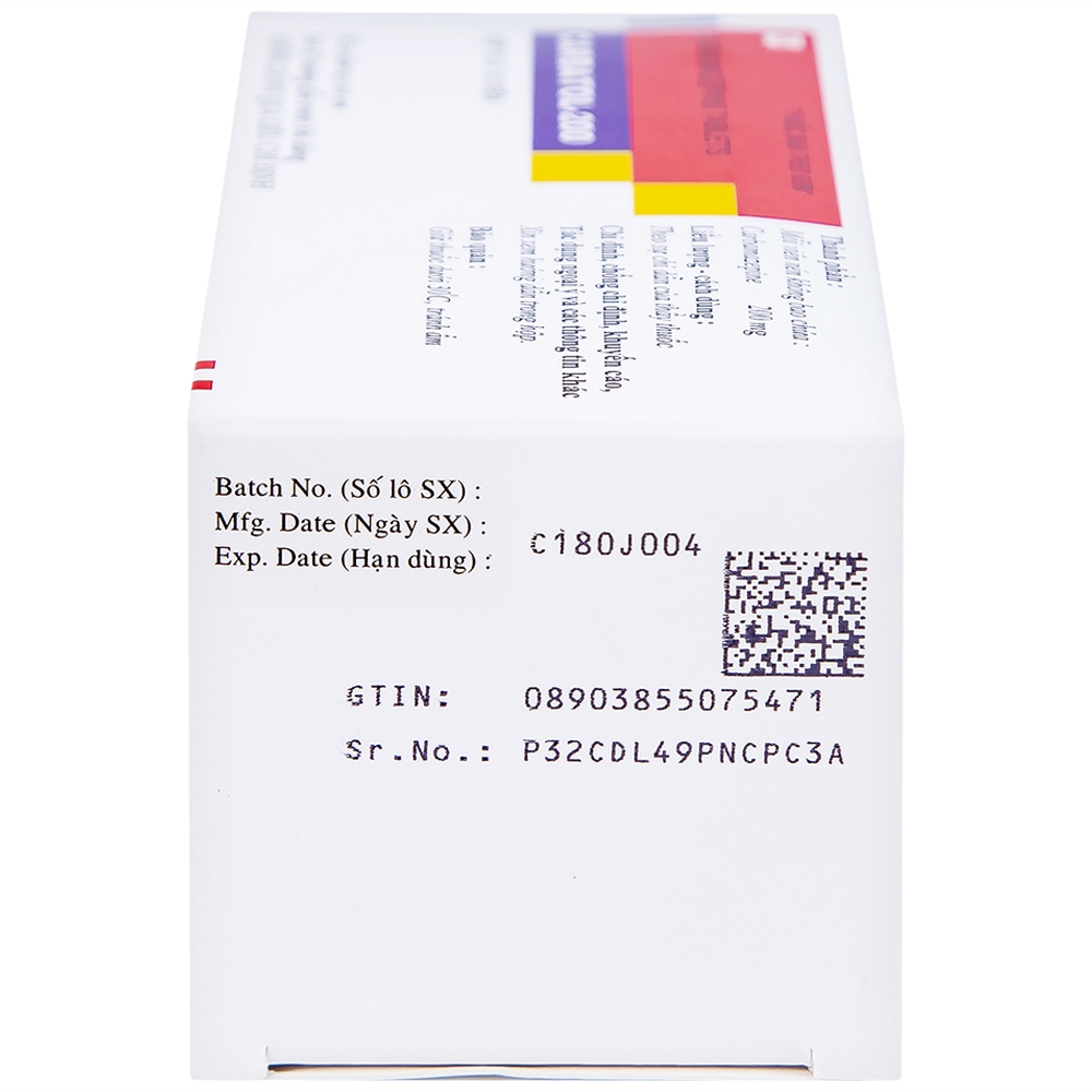 Hình ảnh Thuốc Carbatol 200 Torrent điều trị bệnh động kinh cục bộ (10 vỉ x 10 viên)