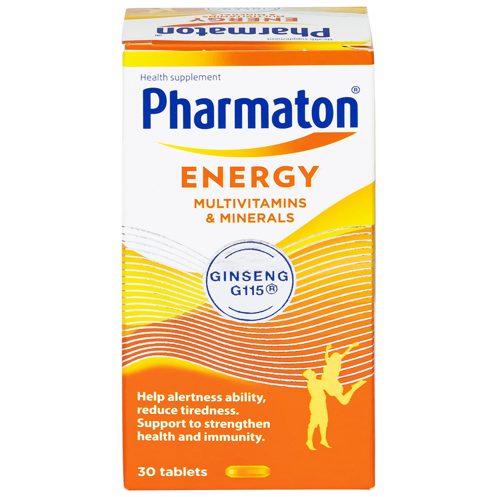 Hình ảnh Viên uống Pharmaton Energy hỗn hợp vitamin và khoáng chất giúp tỉnh táo, hỗ trợ giảm mệt mỏi (30 viên)