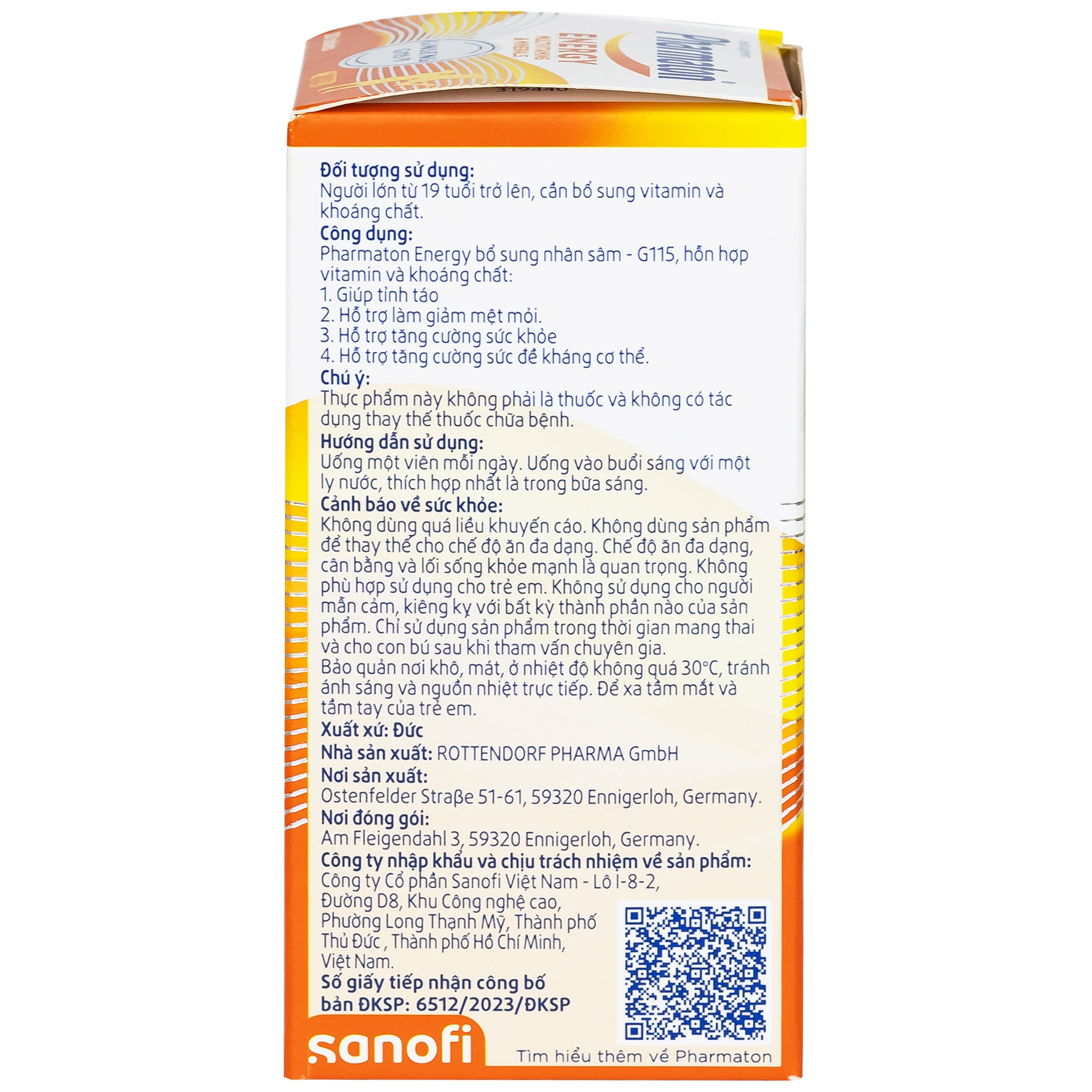 Hình ảnh Viên uống Pharmaton Energy hỗn hợp vitamin và khoáng chất giúp tỉnh táo, hỗ trợ giảm mệt mỏi (30 viên)