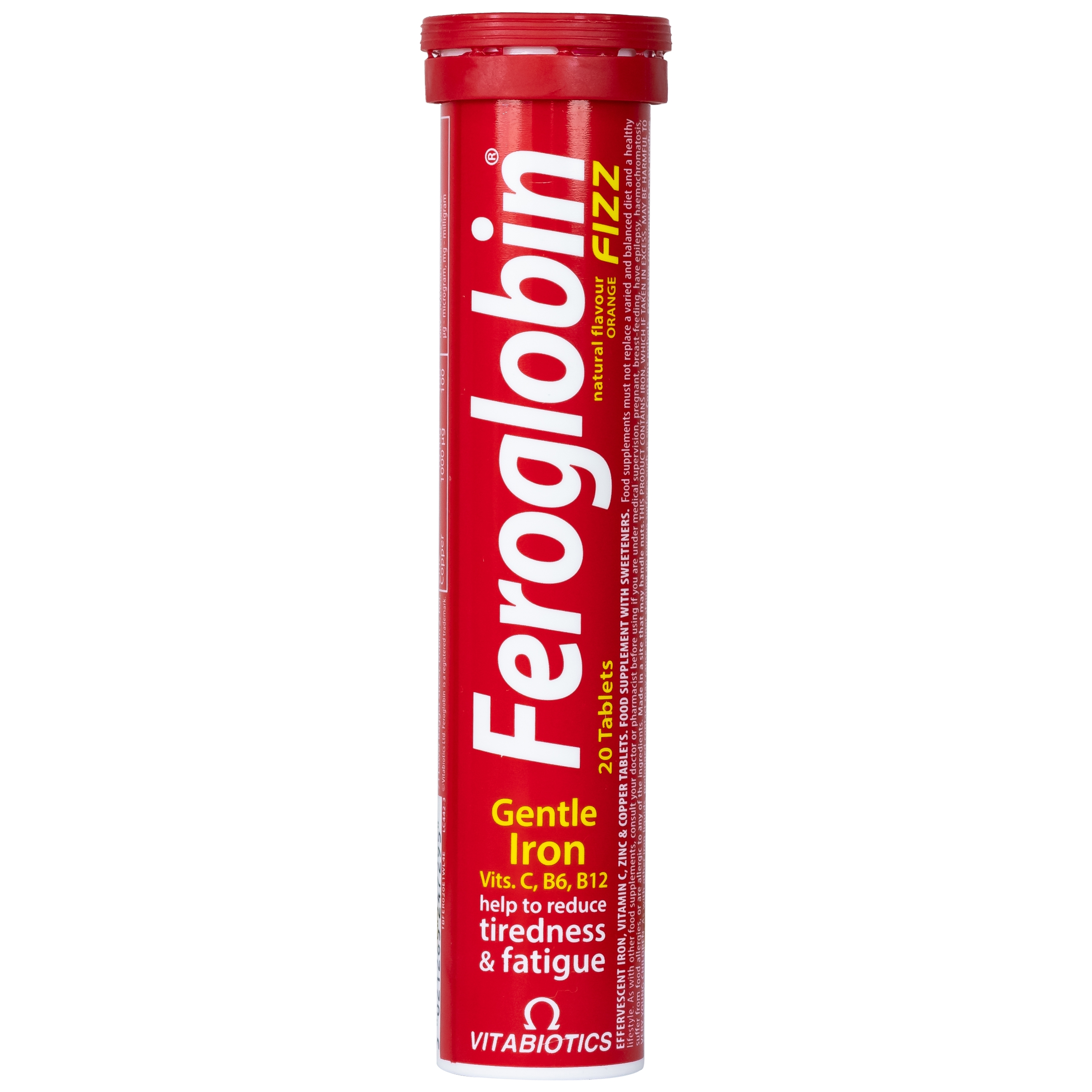 Hình ảnh Viên uống Vitabiotics Feroglobin Fizz giúp cơ thể tăng tạo máu, tăng năng lượng, giảm mệt mỏi (20 viên)