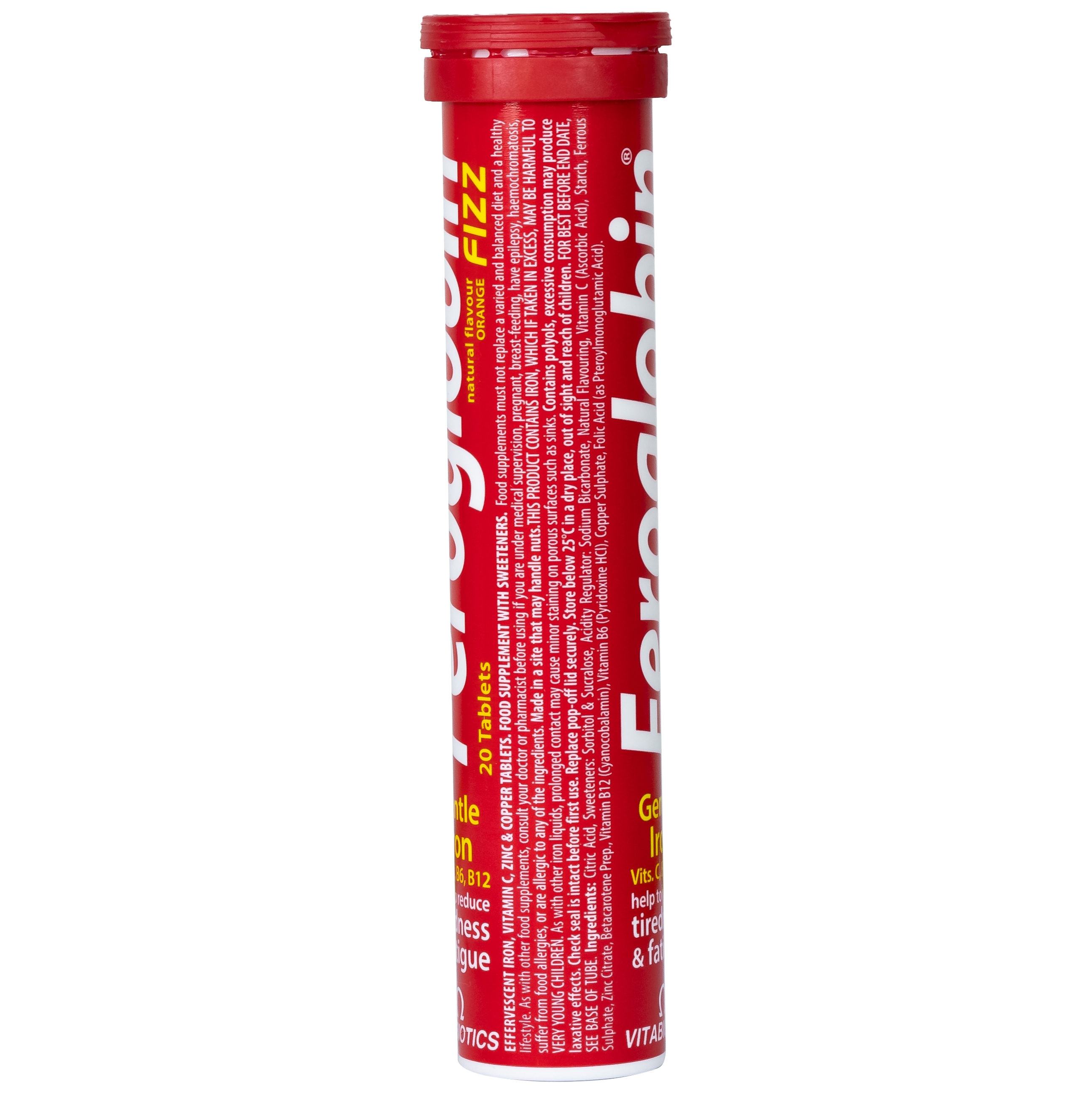 Hình ảnh Viên uống Vitabiotics Feroglobin Fizz giúp cơ thể tăng tạo máu, tăng năng lượng, giảm mệt mỏi (20 viên)