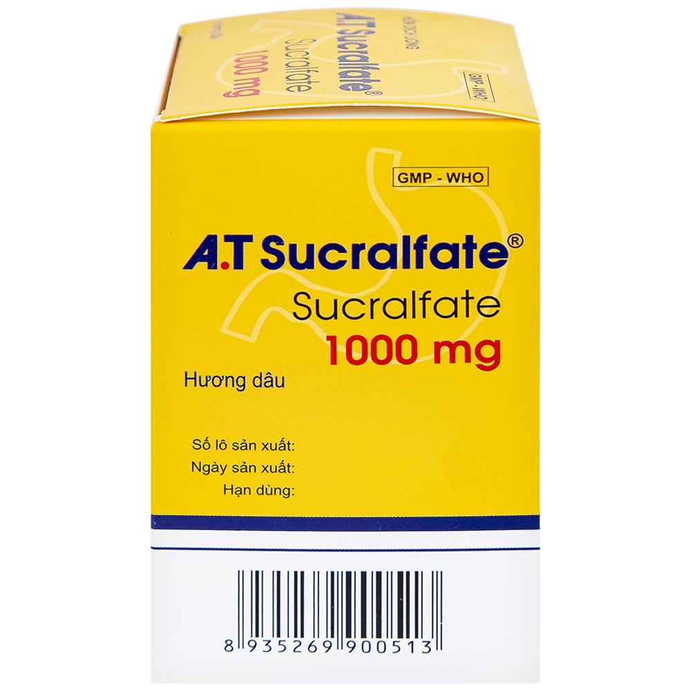 Hình ảnh Hỗn dịch uống A.T Sucralfate 1000mg An Thiên điều trị loét dạ dày tá tràng (20 gói x 5g)