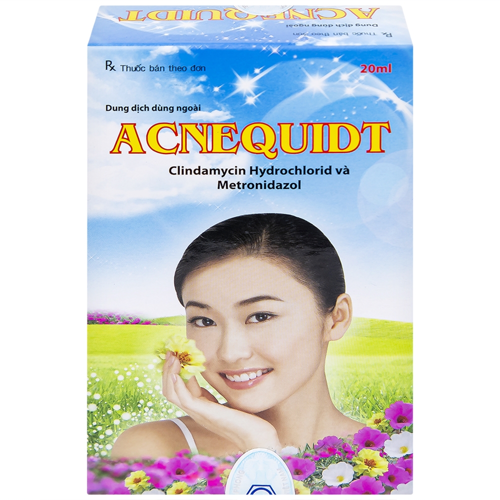Hình ảnh Dung dịch dùng ngoài Acnequidt Hóa Dược điều trị bệnh trứng cá (20ml)