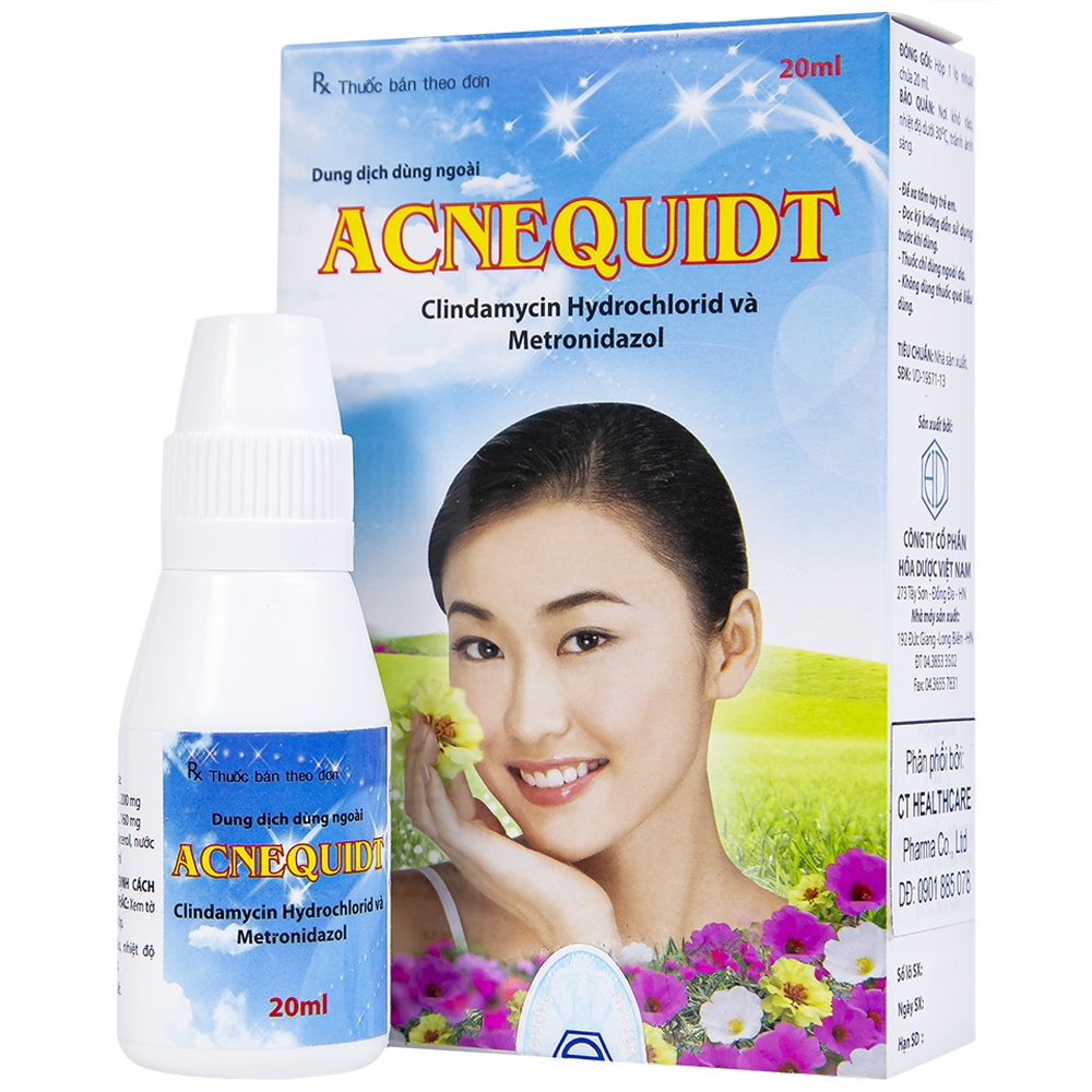 Hình ảnh Dung dịch dùng ngoài Acnequidt Hóa Dược điều trị bệnh trứng cá (20ml)