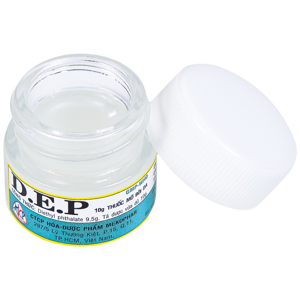Hình ảnh Thuốc mỡ bôi da D.E.P Mekophar điều trị ghẻ ngứa (10g)