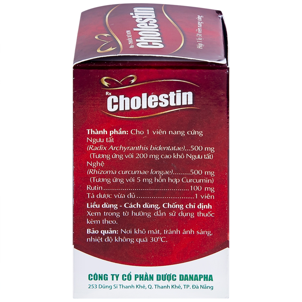 Hình ảnh Thuốc Cholestin Danapha phòng ngừa xơ vữa động mạch, cao huyết áp (50 viên)