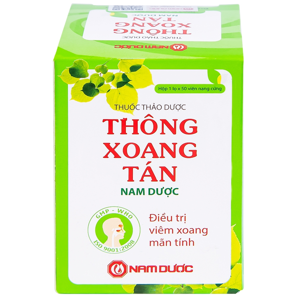 Hình ảnh Thuốc Thông Xoang Tán Nam Dược điều trị viêm xoang mãn tính (50 viên)