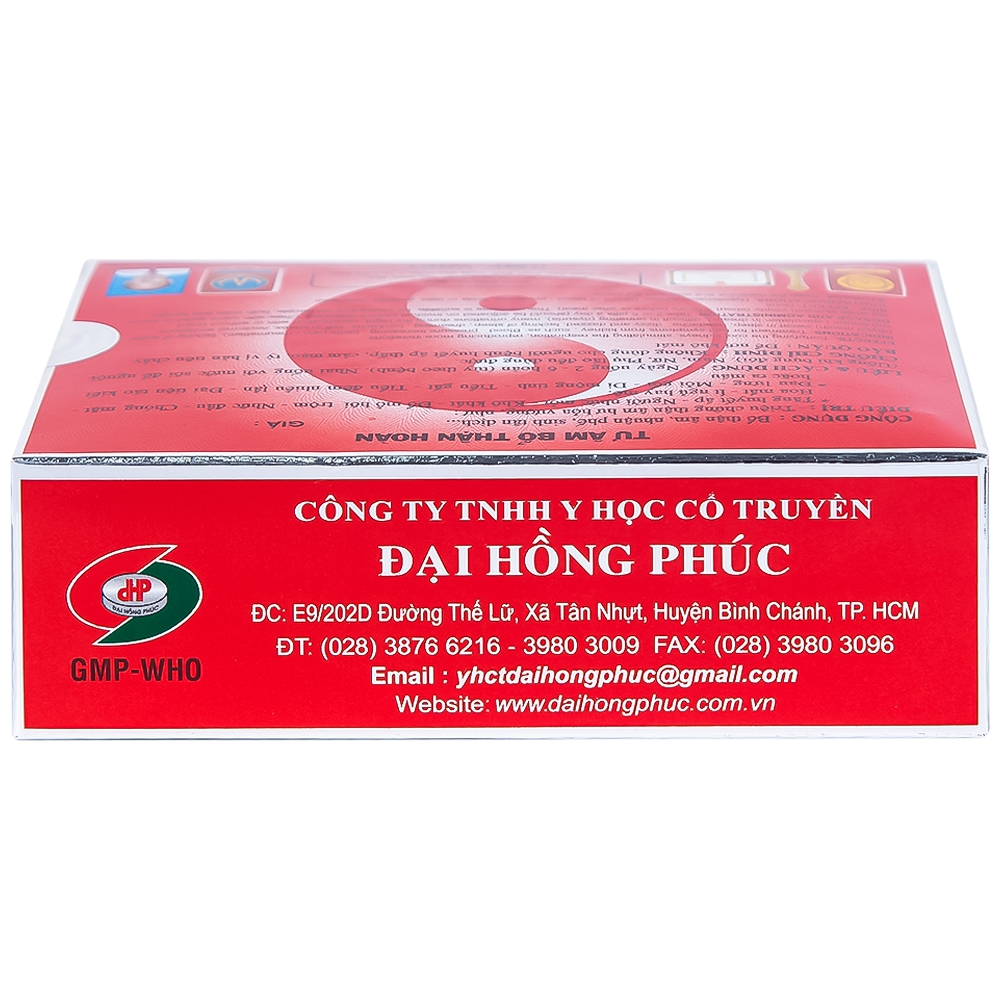 Hình ảnh Thuốc Tư Âm Bổ Thận Hoàn Đại Hồng Phúc bổ thận âm, nhuận phế (10 vỉ x 2 viên)