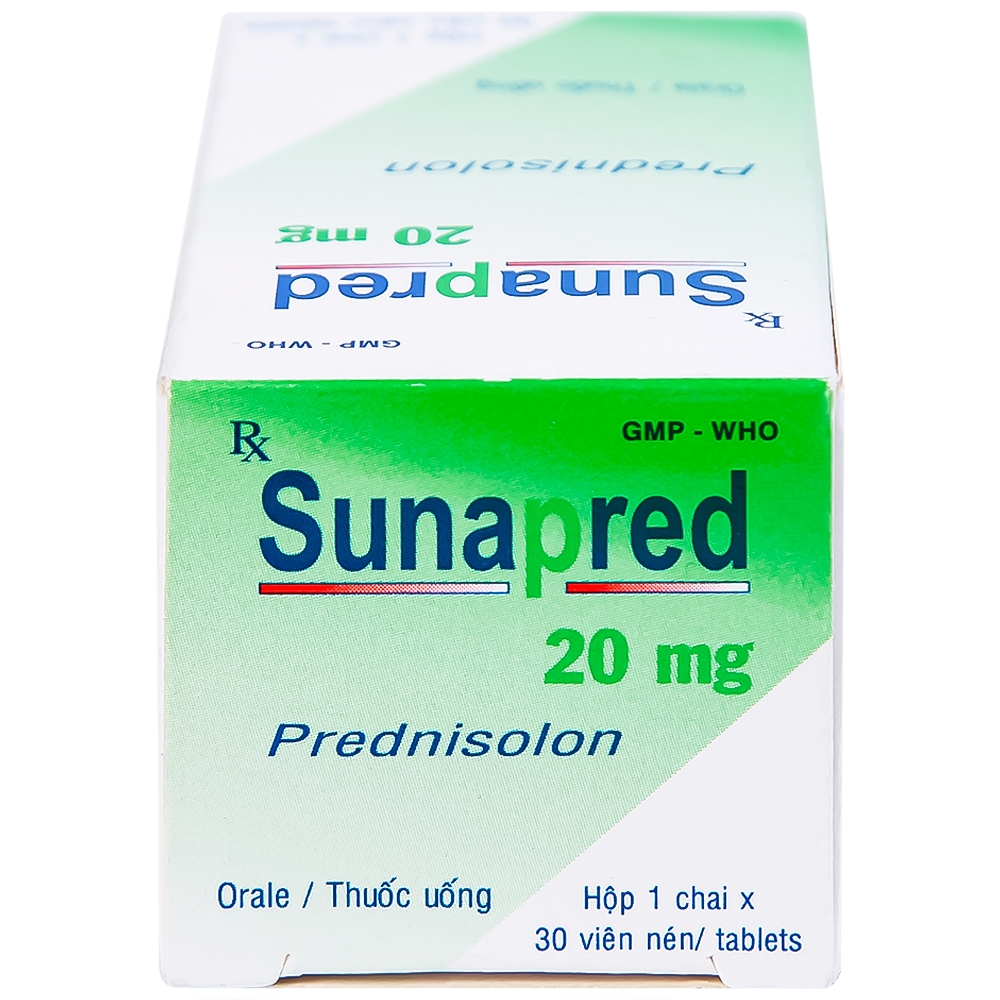 Hình ảnh Thuốc Sunapred 20mg Donaipharm chống viêm, chống dị ứng (30 viên) 