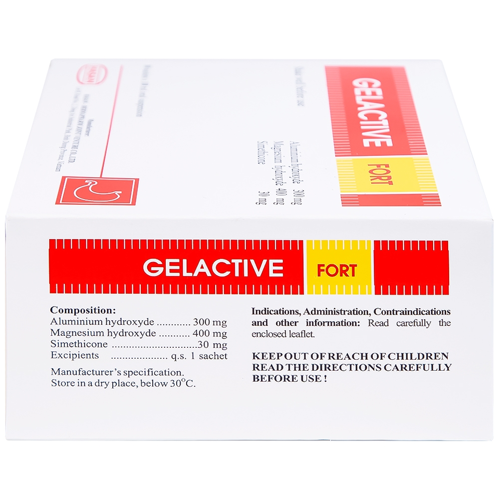 Hình ảnh Hỗn dịch uống Gelactive Fort Hasan làm dịu các triệu chứng trong rối loạn tiêu hóa (30 gói x 10ml)