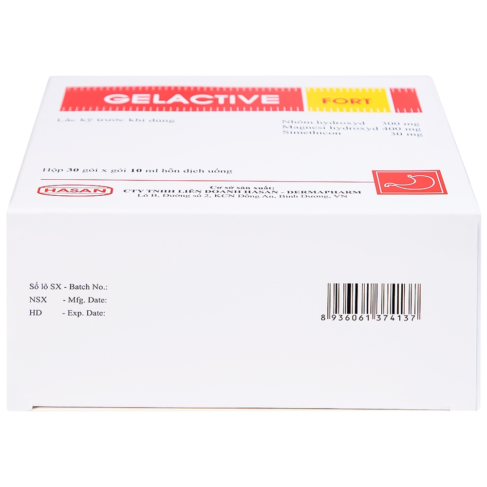 Hình ảnh Hỗn dịch uống Gelactive Fort Hasan làm dịu các triệu chứng trong rối loạn tiêu hóa (30 gói x 10ml)