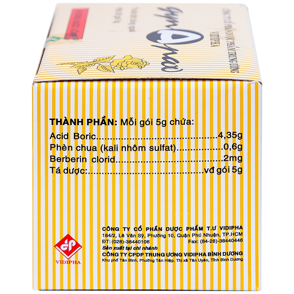 Hình ảnh Thuốc vệ sinh phụ nữ Gynapax Vidipha hỗ trợ vệ sinh và tẩy trùng niêm mạc phụ khoa (30 gói x 5g)