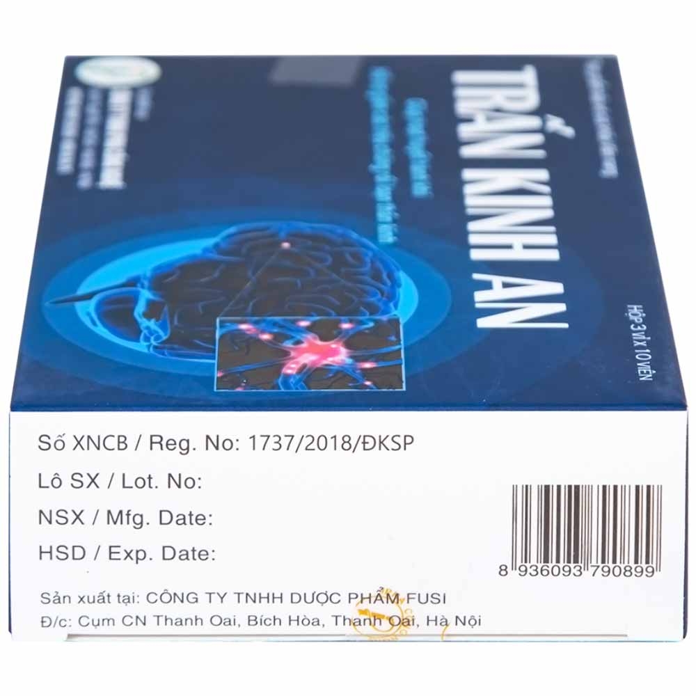 Hình ảnh Viên uống Trấn Kinh An IPHA giúp hoạt huyết hành khí, giảm các triệu chứng rối loạn thần kinh (3 vỉ x 10 viên)