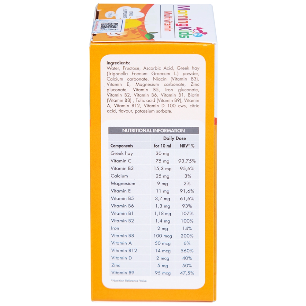 Hình ảnh Siro MorningKids Multivitamin Bổ sung Vitamin và khoáng chất (125ml)