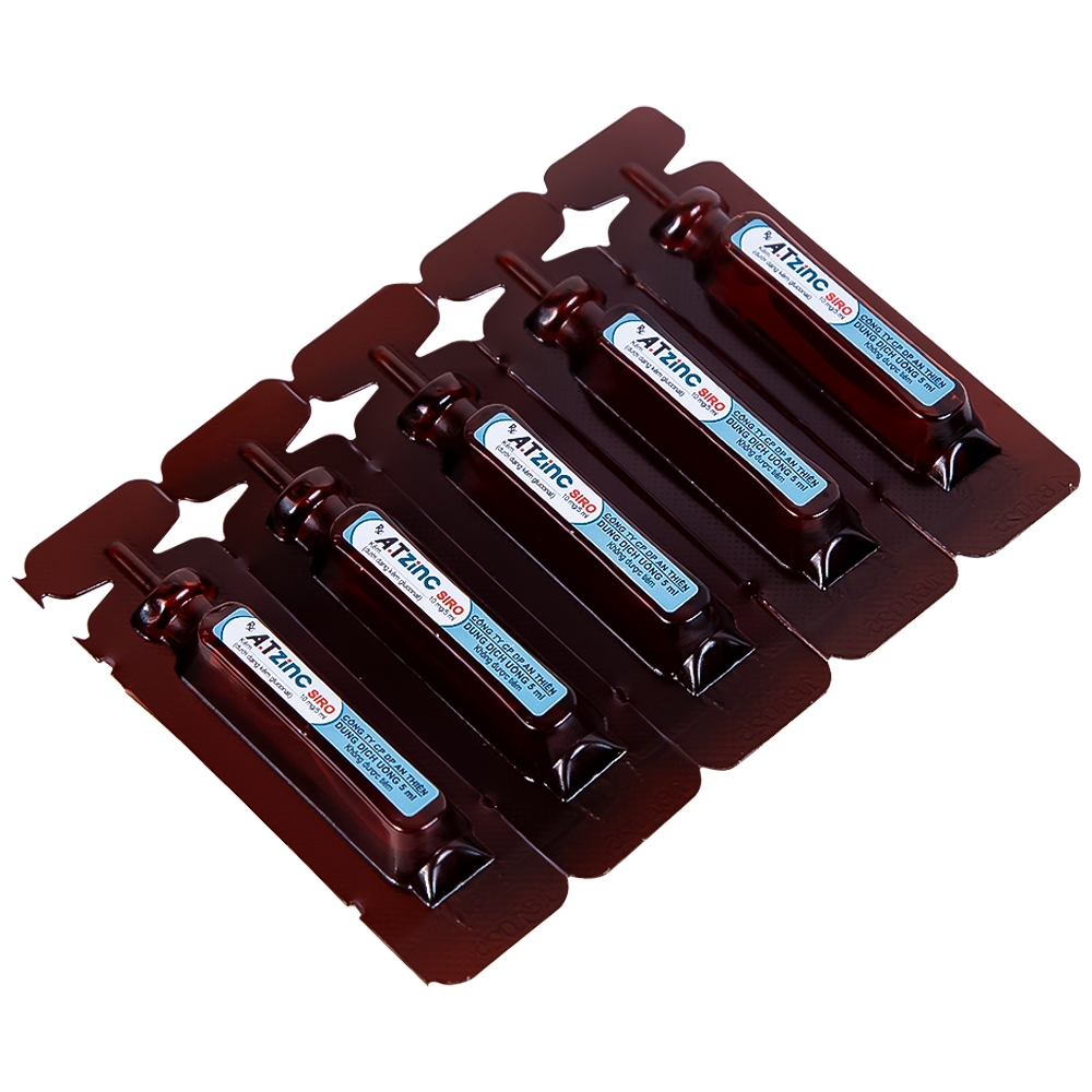 Hình ảnh Siro A.Tzinc 10mg/5ml An Thiên phòng ngừa và điều trị thiếu kẽm (30 ống)