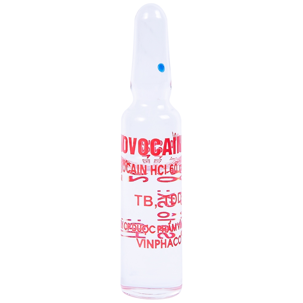 Hình ảnh Dung dịch tiêm Novocain 3% Vinphaco gây tê tiêm thấm, gây tê vùng, gây tê tủy sống (100 ống x 2ml) 