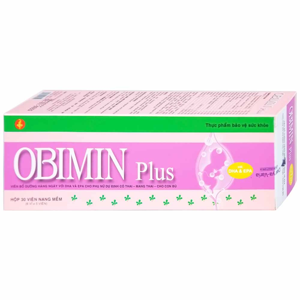 Hình ảnh Viên uống Obimin Plus bổ sung các vitamin và khoáng chất (6 vỉ x 5 viên)