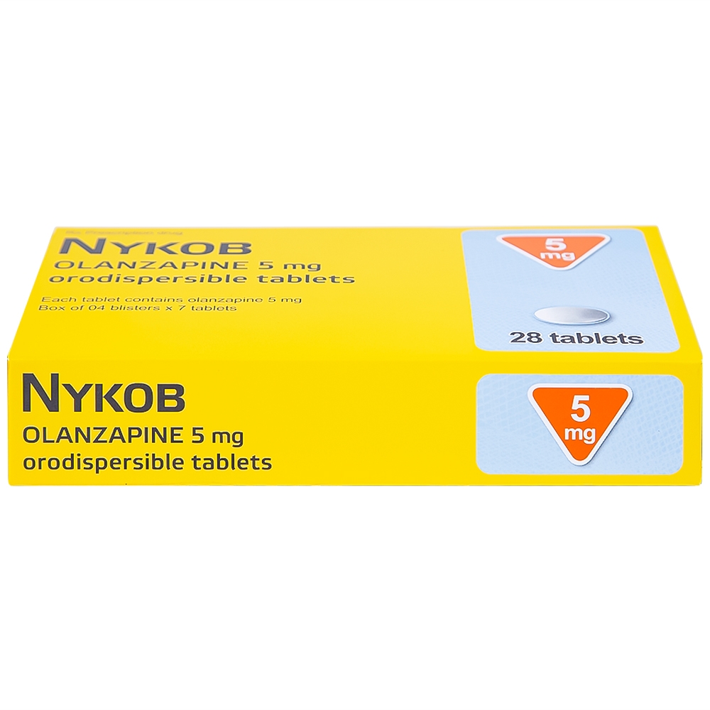 Hình ảnh Viên nén Nykob 5mg Genepharm SA điều trị tâm thần phân liệt (4 vỉ x 7 viên)