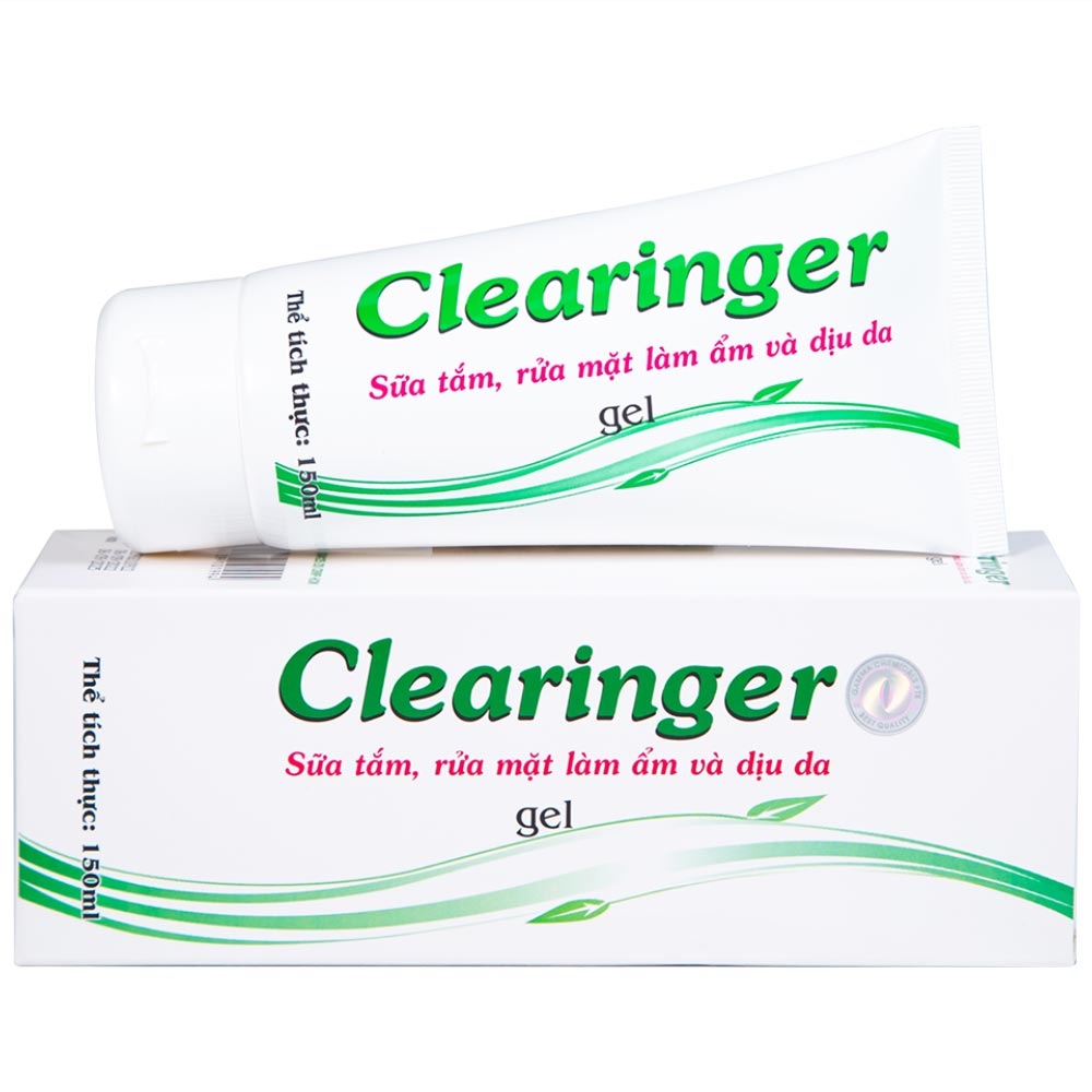 Hình ảnh Sữa tắm, rửa mặt Clearinger Gamma làm ẩm và dịu da (150ml)