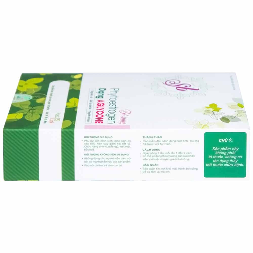 Hình ảnh Viên uống Sb bổ sung Phytoestrogen dạng Aglycone tăng sinh lý nữ (3 vỉ x 10 viên)